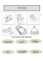 English worksheet: WINTER