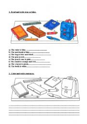 English Worksheet: Classroom objects