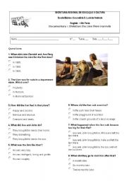 English Worksheet: Christian the Lion Cub