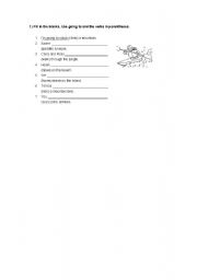 English worksheet: be going to