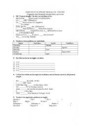 English Worksheet: present simple 1 eso