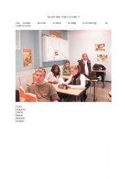 English Worksheet: present simple and continuous 