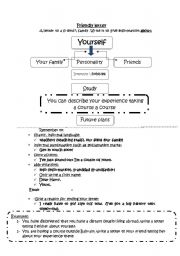 English Worksheet: Review on writing friendly letters and anecdote , before exam