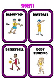 English Worksheet: Sports * Part 1*