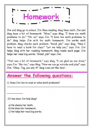 English Worksheet: 2nd H.W