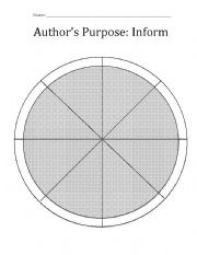 English worksheet: Authors Purpose Sort