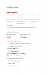 English worksheet: ENGLISH TENSES