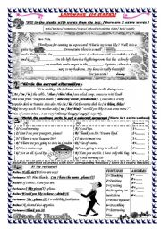 English Worksheet: 7mid term exam n 2 ( language part)