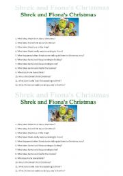 English Worksheet: Shrek Special - Christmas edition activities