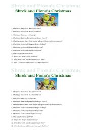 English worksheet: Shrek Special - Christmas edition activities