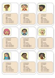 English Worksheet: Adapting flashcards