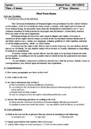 English Worksheet: exam