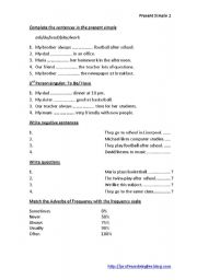 English Worksheet: Present Simple