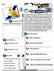 English Worksheet: RC Series_U.S Edition_19 The Simpsons (Fully Editable) 