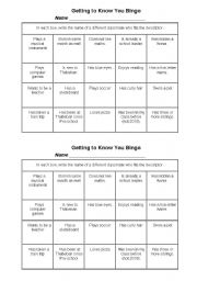 Other each getting know games esl to Speak Easy: