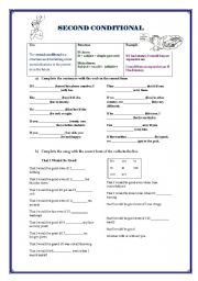 English Worksheet: Second conditional