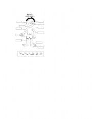 English Worksheet: My Body
