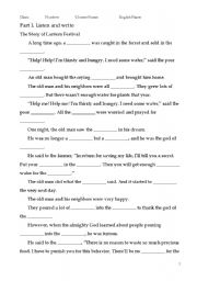 English worksheet: LANTERN FESTIVAL