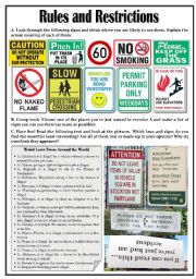 Rules and Restrictions