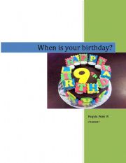 English Worksheet: when is your birthday?