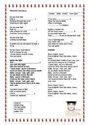 English Worksheet: Firework by Katy Perry