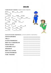 English worksheet: Greetings