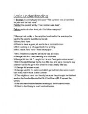English Worksheet: A Summer Reading