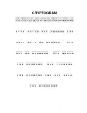 English worksheet: Spring Poem Cryptogram