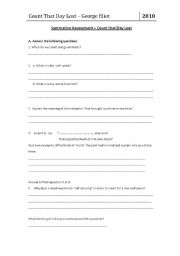 English Worksheet: count taht day lost