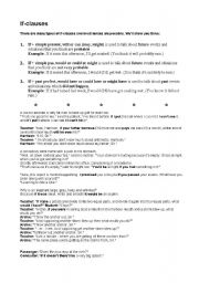 English Worksheet: Jokes with if clauses