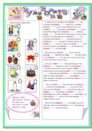 English Worksheet: The Party