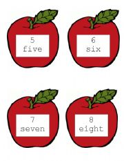 English worksheet: Apples Write the Room