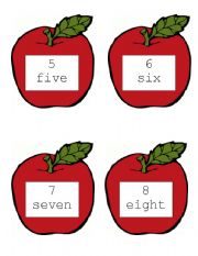 English Worksheet: Apples Write the Room