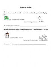 English worksheet: Present Perect