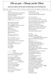 English Worksheet: Be Our guest worksheet