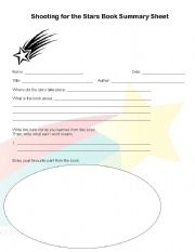 English Worksheet: Shooting for the Star