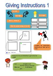 Giving directions online activity for 3rd grade  Online activities, Give  directions, English as a second language (esl)