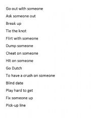 Dating Idioms