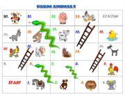 FARM ANIMALS board game