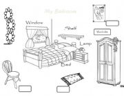 English Worksheet: My bedroom
