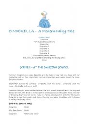English Worksheet: Cinderella - A Modern Fairy Tale
