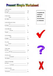English Worksheet: Present Simple Worksheet