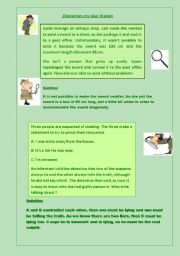 English Worksheet: A detedtive story