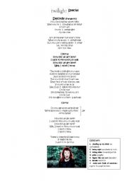 English Worksheet: Twilight Special