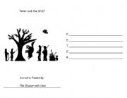 English Worksheet: Peter and the Wolf Acrostic Poem