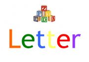 English worksheet: Letter of the week sign