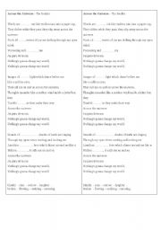 English worksheet: Across the Universe