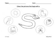 Jolly Phonics Worksheet