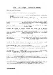 English worksheet: The Lodger - Summary