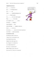 English worksheet: Verb to be (dilling)